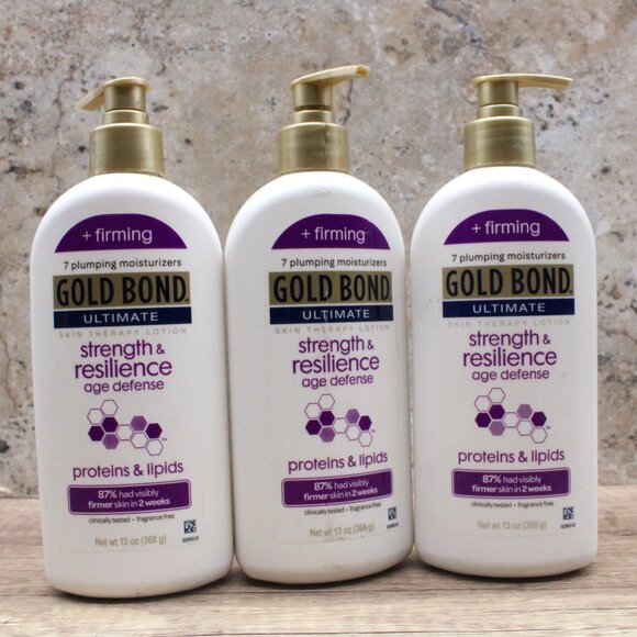Gold Bond Ultimate Skin Therapy Lotion, Strength & Resilience 13 oz Bundle 3 - Picture 1 of 5